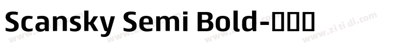 Scansky Semi Bold字体转换